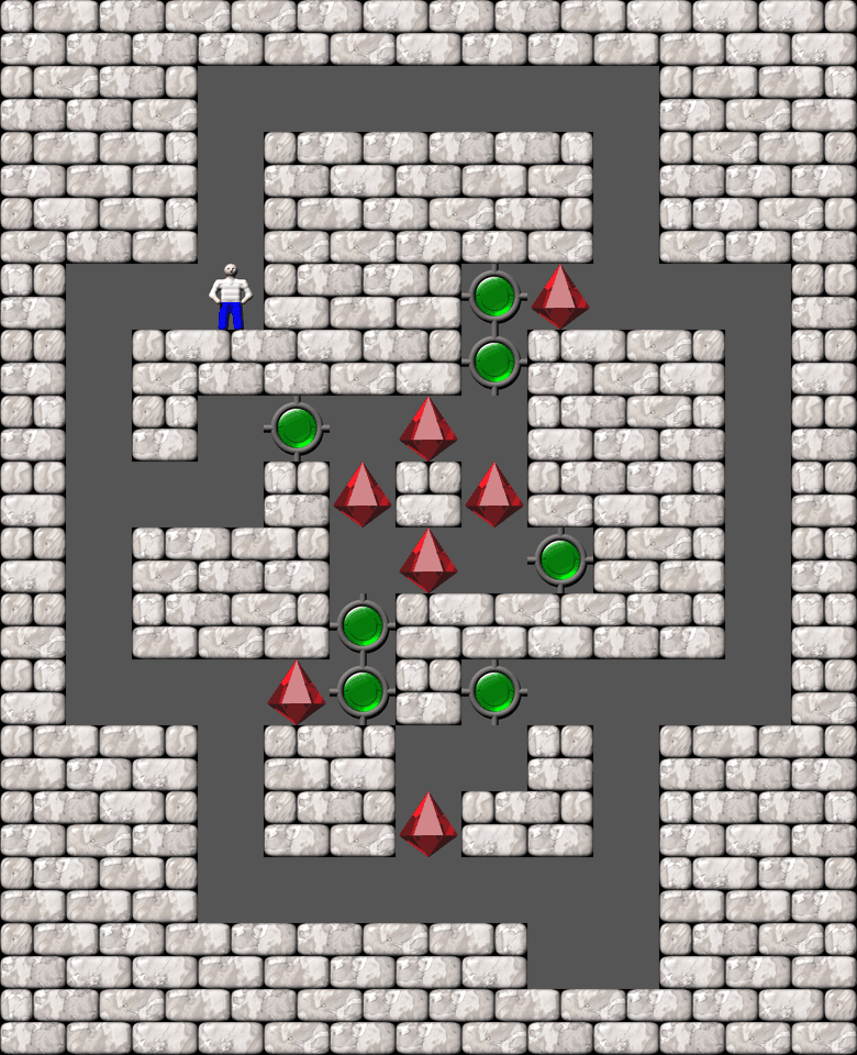 Сокобан More Bugs collections уровень 543